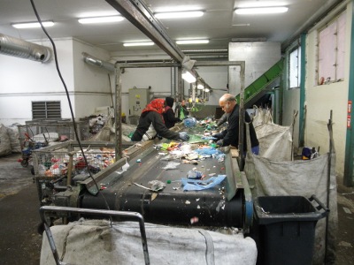 Clasificación de resíduos plásticos
