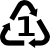 símbolo reciclado polietilén tereftalato