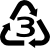 símbolo reciclado policloruro de vinilo